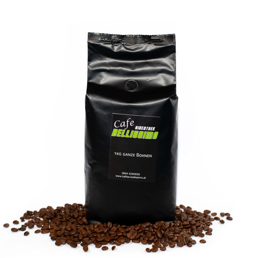 1kg ganze Bohnen Bellissimo Kaffee